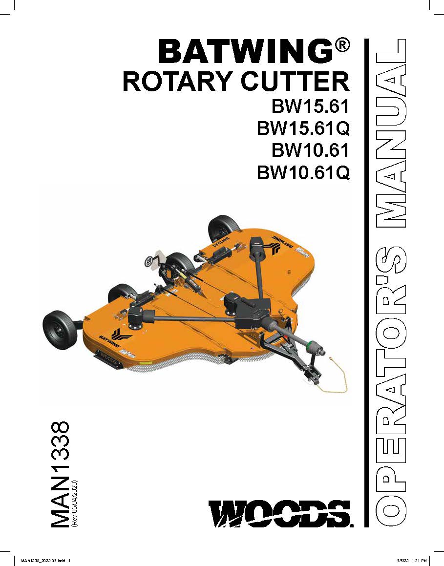 BW15.61 Batwing™ Slasher Manual - Woods Equipment Australia
